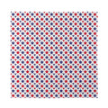 Red And Blue American Star Pattern Print Silk Bandana