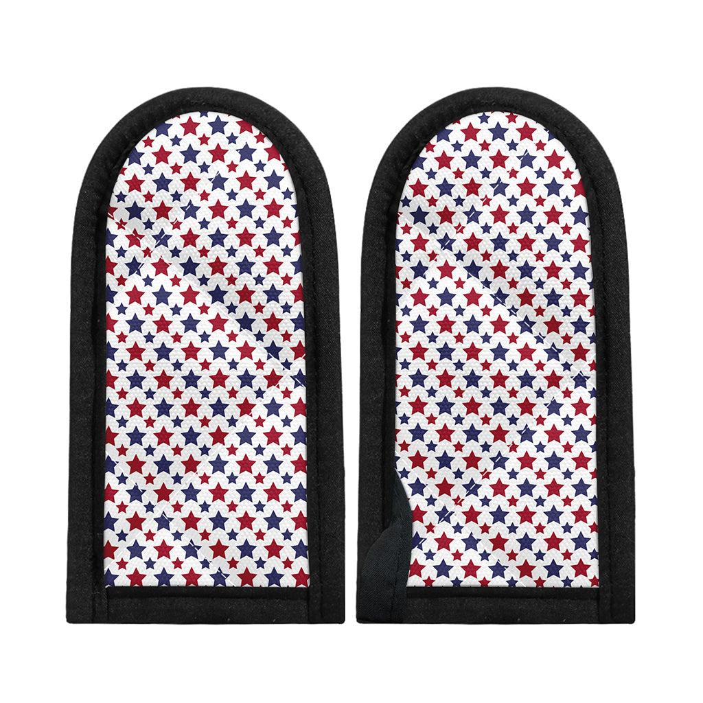 Red And Blue American Star Pattern Print Skillet Handle Cover