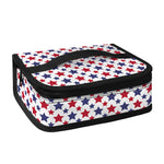 Red And Blue American Star Pattern Print Small Lunch Bag