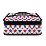 Red And Blue American Star Pattern Print Small Lunch Bag