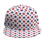 Red And Blue American Star Pattern Print Snapback Cap