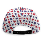 Red And Blue American Star Pattern Print Snapback Cap