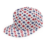 Red And Blue American Star Pattern Print Snapback Cap