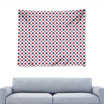 Red And Blue American Star Pattern Print Tapestry