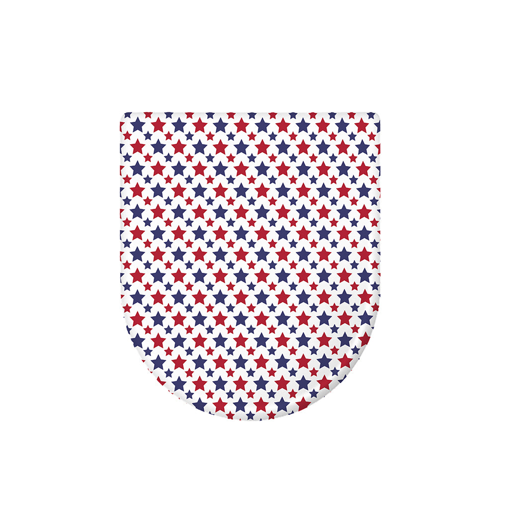 Red And Blue American Star Pattern Print Toilet Lid Cover