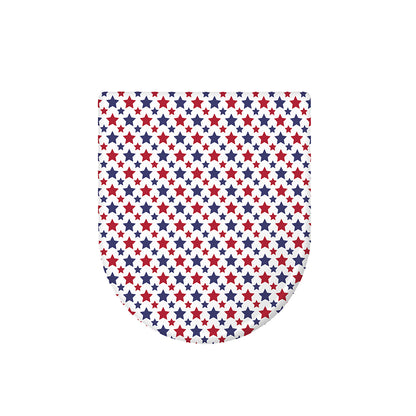 Red And Blue American Star Pattern Print Toilet Lid Cover