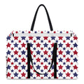 Red And Blue American Star Pattern Print Utility Tote Bag