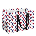 Red And Blue American Star Pattern Print Utility Tote Bag