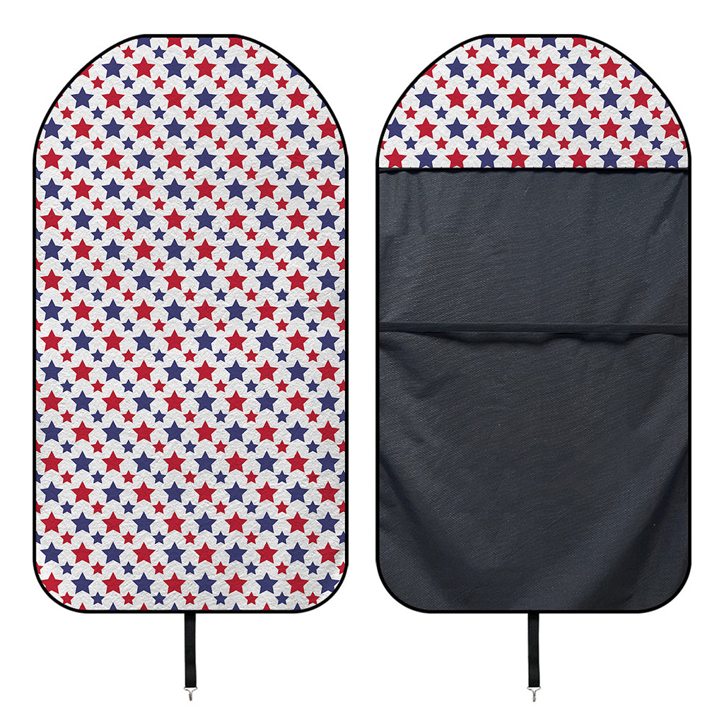 Red And Blue American Star Pattern Print Waterproof Car Seat Cover