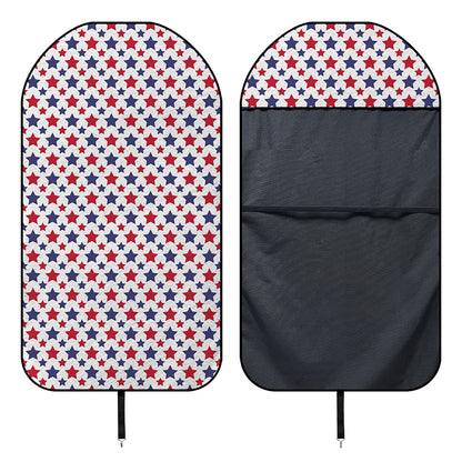 Red And Blue American Star Pattern Print Waterproof Car Seat Cover