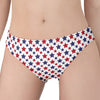 Red And Blue American Star Pattern Print Women's Panties