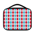 Red And Blue Argyle Pattern Print Classic Bible Case