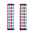 Red And Blue Argyle Pattern Print Handle Covers