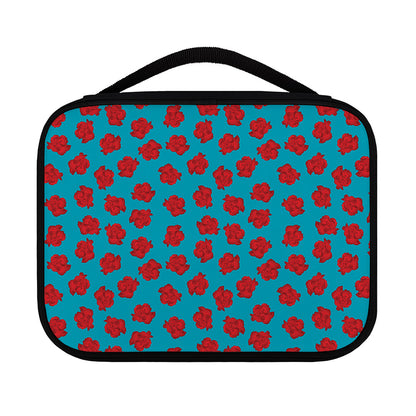 Red And Blue Carnation Pattern Print Classic Bible Case