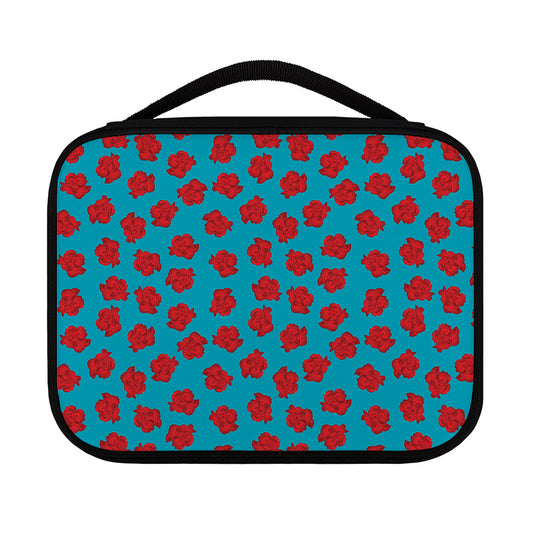 Red And Blue Carnation Pattern Print Classic Bible Case