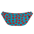 Red And Blue Carnation Pattern Print Fanny Pack