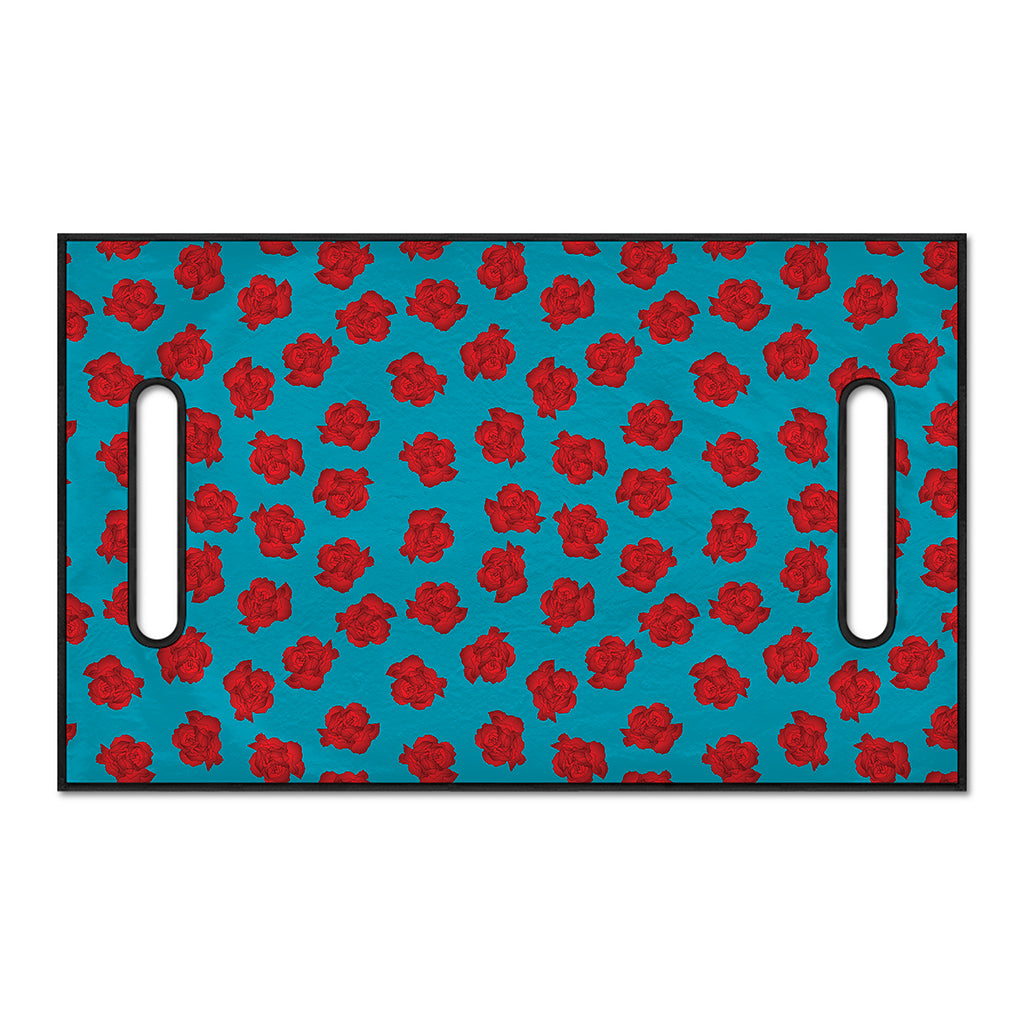 Red And Blue Carnation Pattern Print Golf Cart Seat Cover
