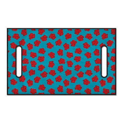Red And Blue Carnation Pattern Print Golf Cart Seat Cover