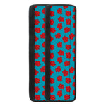 Red And Blue Carnation Pattern Print Refrigerator Handle Covers
