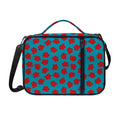 Red And Blue Carnation Pattern Print Shoulder Strap Bible Bag