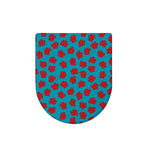 Red And Blue Carnation Pattern Print Toilet Lid Cover