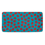 Red And Blue Carnation Pattern Print Towel