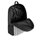 Red And Blue DNA Pattern Print 17 Inch Backpack