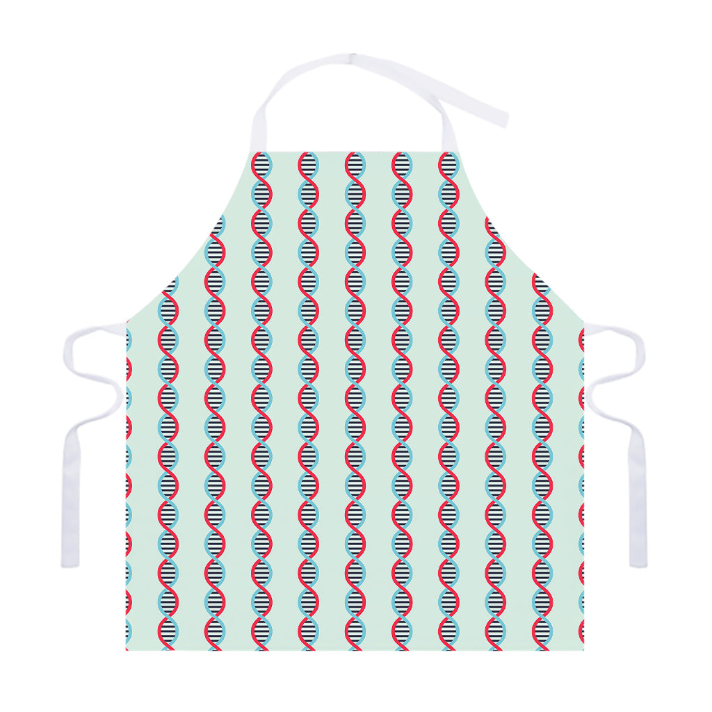 Red And Blue DNA Pattern Print Adjustable Apron