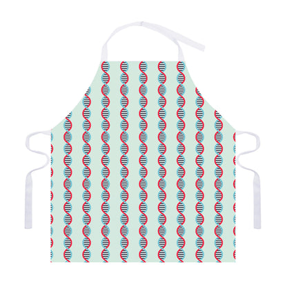 Red And Blue DNA Pattern Print Adjustable Apron