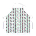 Red And Blue DNA Pattern Print Adjustable Apron