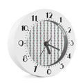 Red And Blue DNA Pattern Print Alarm Clock