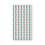 Red And Blue DNA Pattern Print Baby Crib Sheet