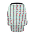 Red And Blue DNA Pattern Print Baby Seat Cover