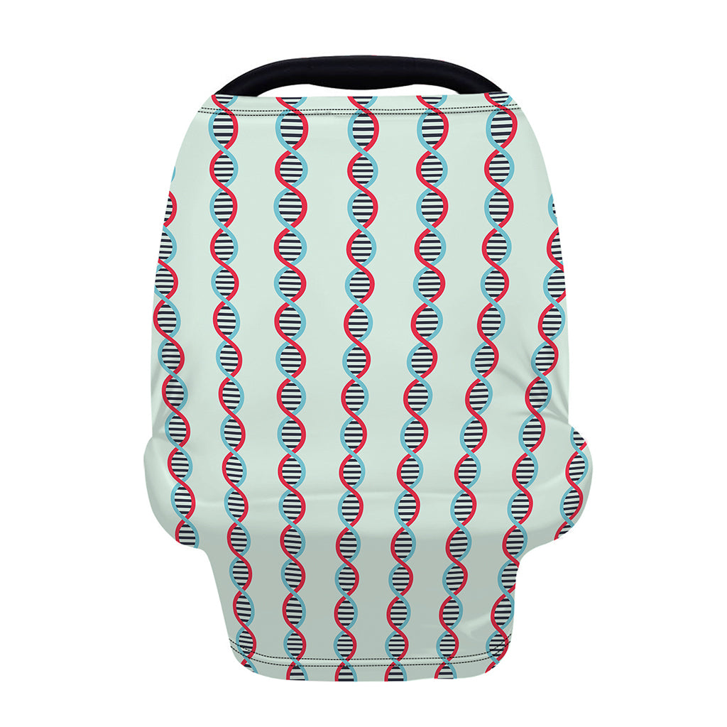 Red And Blue DNA Pattern Print Baby Seat Cover