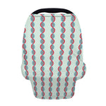 Red And Blue DNA Pattern Print Baby Seat Cover