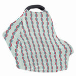 Red And Blue DNA Pattern Print Baby Seat Cover