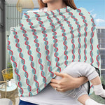 Red And Blue DNA Pattern Print Baby Seat Cover
