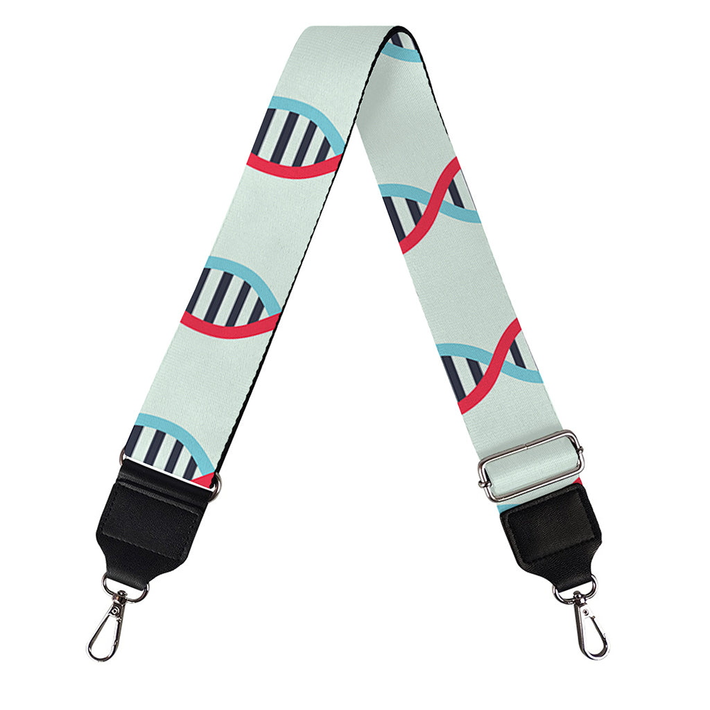 Red And Blue DNA Pattern Print Bag Strap