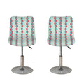 Red And Blue DNA Pattern Print Bar Stool Covers