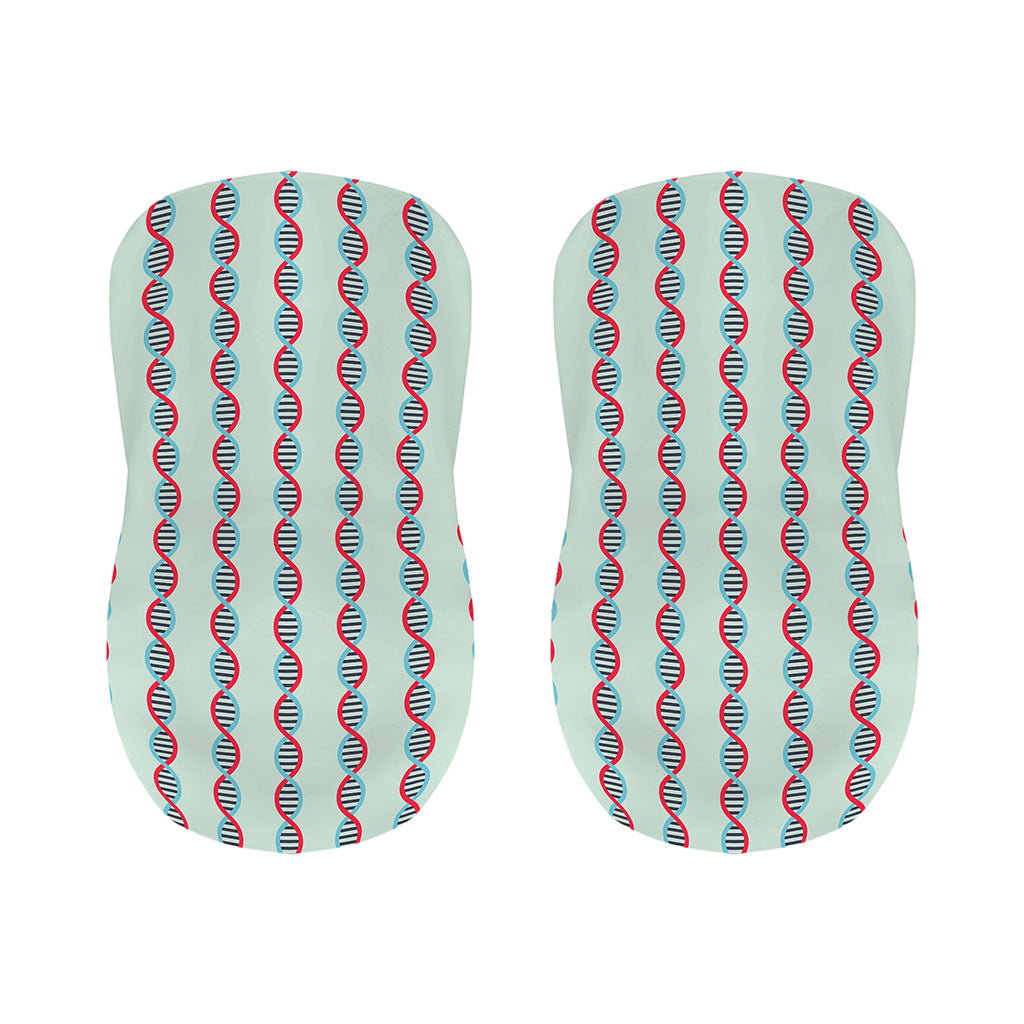 Red And Blue DNA Pattern Print Bar Stool Covers