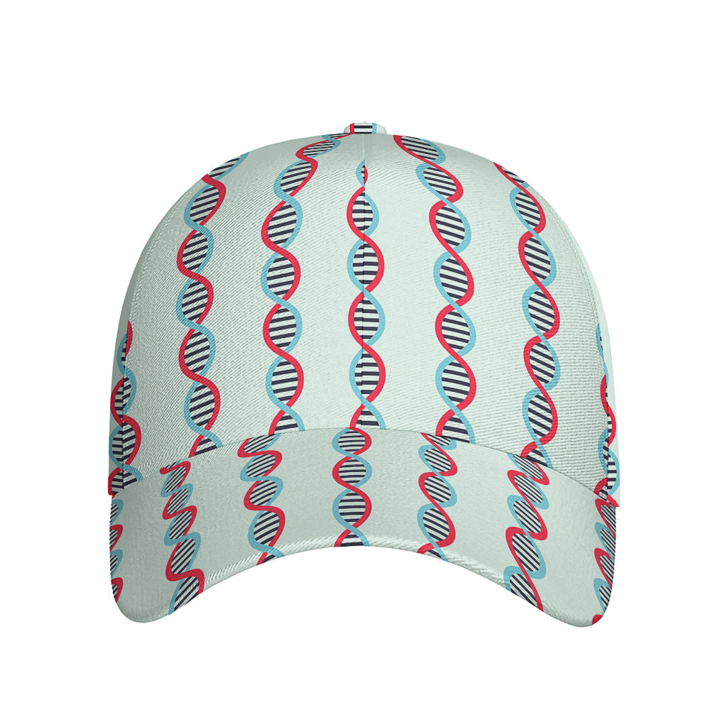 Red And Blue DNA Pattern Print Baseball Cap