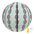 Red And Blue DNA Pattern Print Basketball