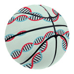 Red And Blue DNA Pattern Print Basketball