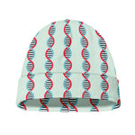 Red And Blue DNA Pattern Print Beanie