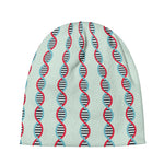 Red And Blue DNA Pattern Print Beanie