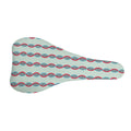 Red And Blue DNA Pattern Print Bicycle Seat Cover