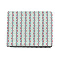 Red And Blue DNA Pattern Print Bifold Wallet