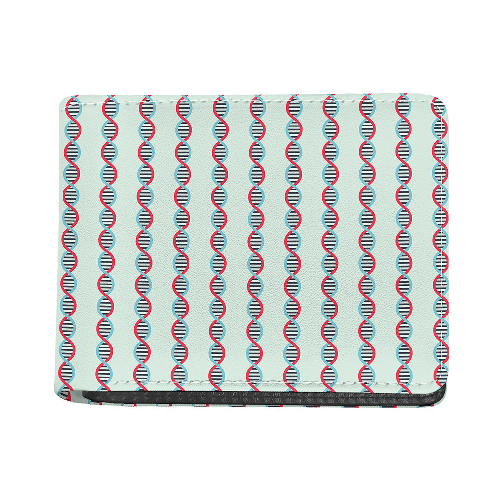 Red And Blue DNA Pattern Print Bifold Wallet