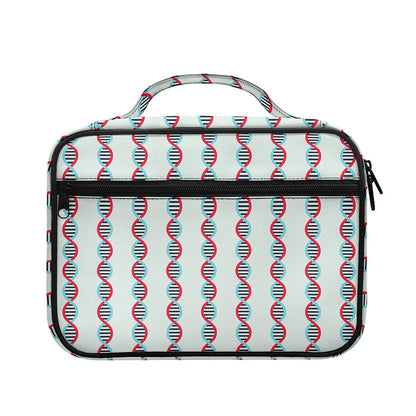 Red And Blue DNA Pattern Print Briefcase Bible Bag