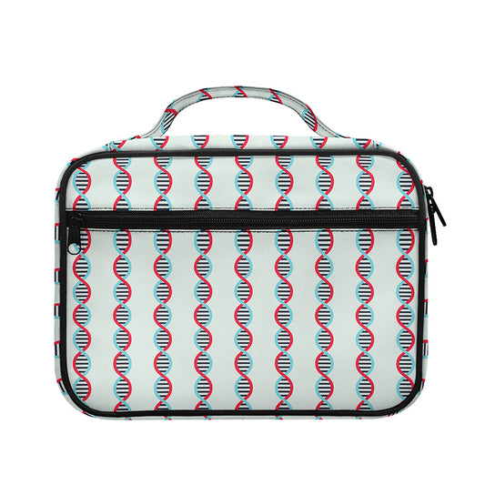 Red And Blue DNA Pattern Print Briefcase Bible Bag